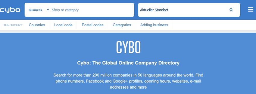 Cybo - The Global Online Directory of Germany