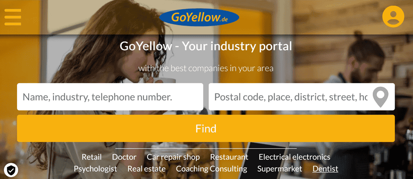 GoYellow Your Business Book for Germany