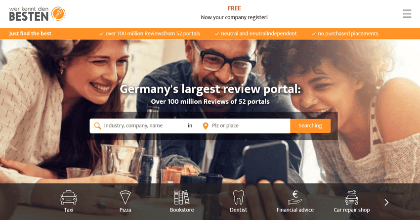 Wer Kennt Den Besten - Largest Review Portal of Germany